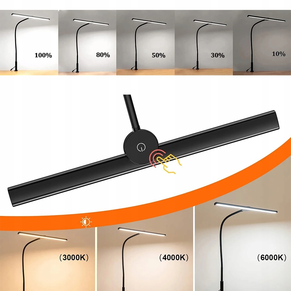 LAMPKA BIURKOWA DO KOMPUTERA MONITORA REGULOWANA Rodzaj gwintu inny