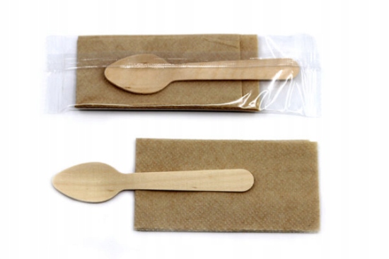 

Łyżeczki drewniane pojedyńczo pakowane (11 cm)