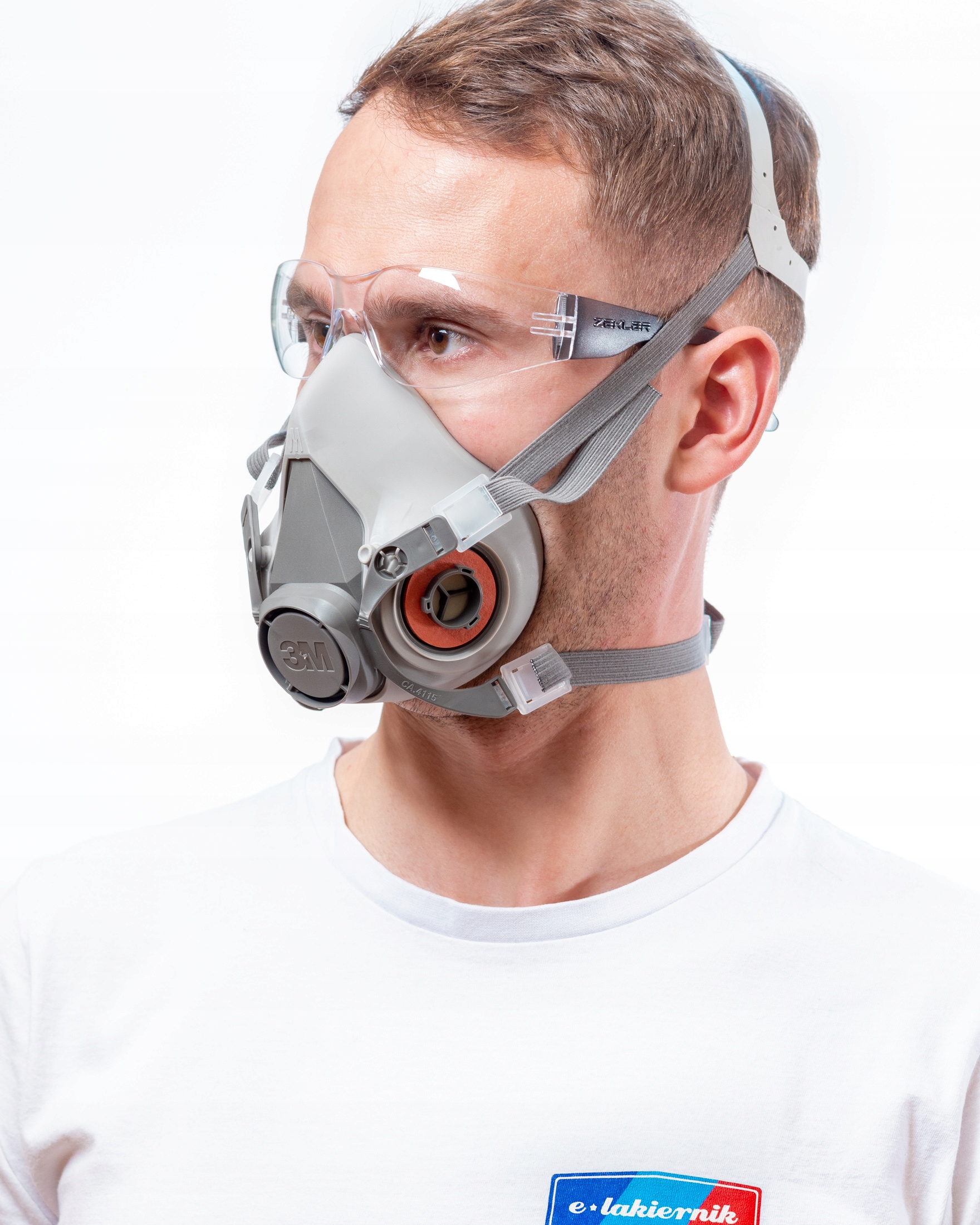 3m Maska Półmaska Lakiernicza Przeciwpyłowa 6300 Rozmiar L Część Twarzowa Marka 3M