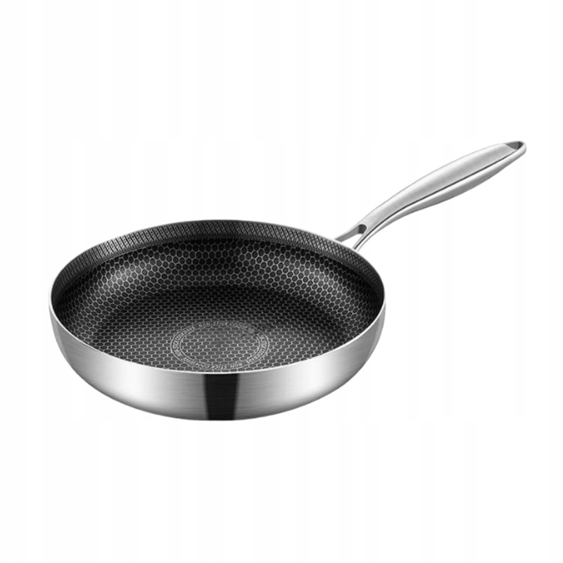 Ocelová Pánev 24 cm Gastronomická Pánev Ocelová Medová Plástev Hexagon