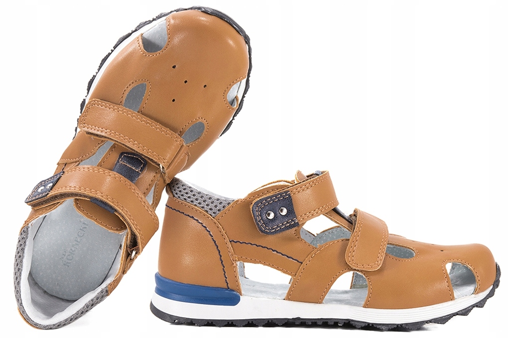 

Kornecki 6184 Sandałki Chłopięce Sandały camel 34
