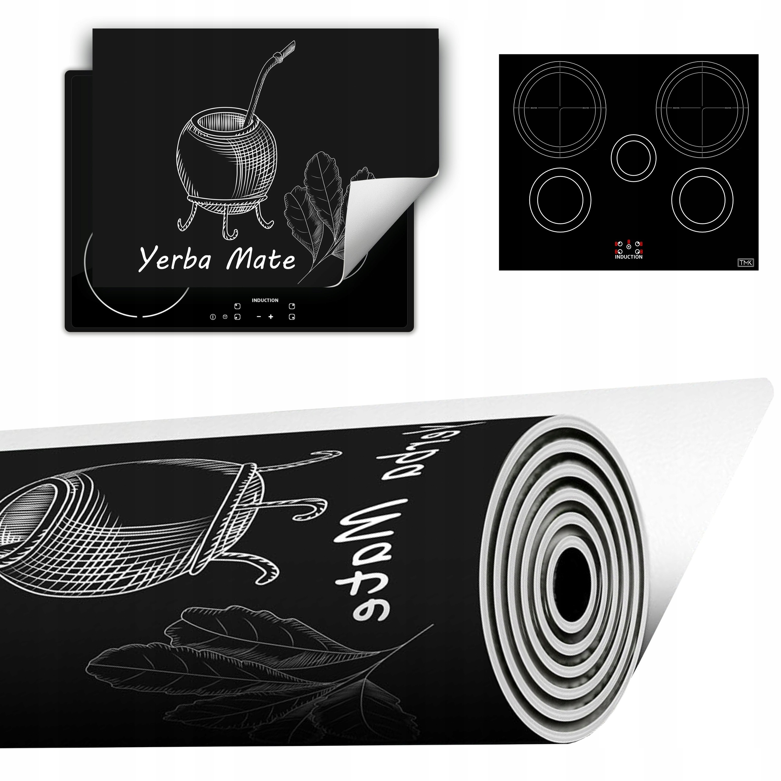 Vinylová Podložka Do Kuchyně Více Místa 70x52 tmavá Yerba Mate