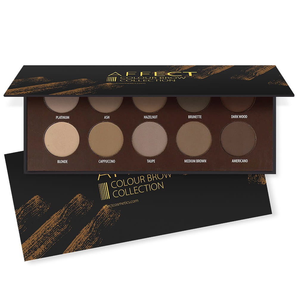 Colour Brow Collection paletka stínů na obočí 10x2 g
