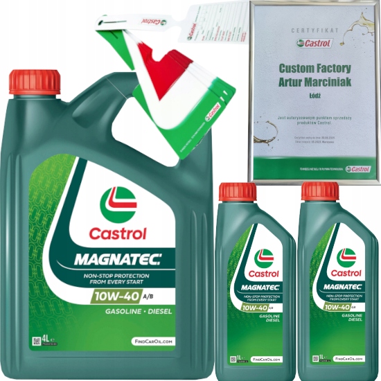 CASTROL MAGNATEC 10W40 A/B 6L VW 501 01 / 505 00 + ZAWIESZKA