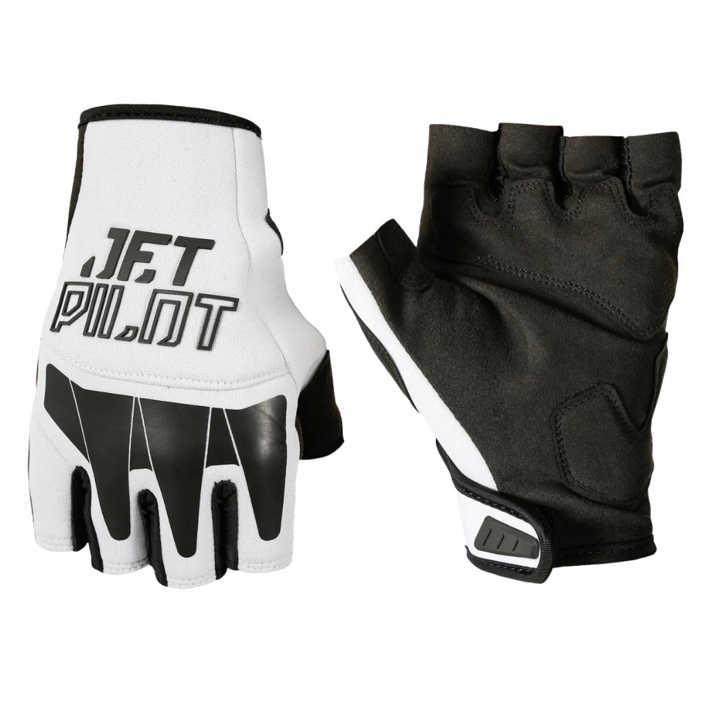 Rękawice na skuter wodny Jetpilot Vault Short Finger Race White rozmiar M