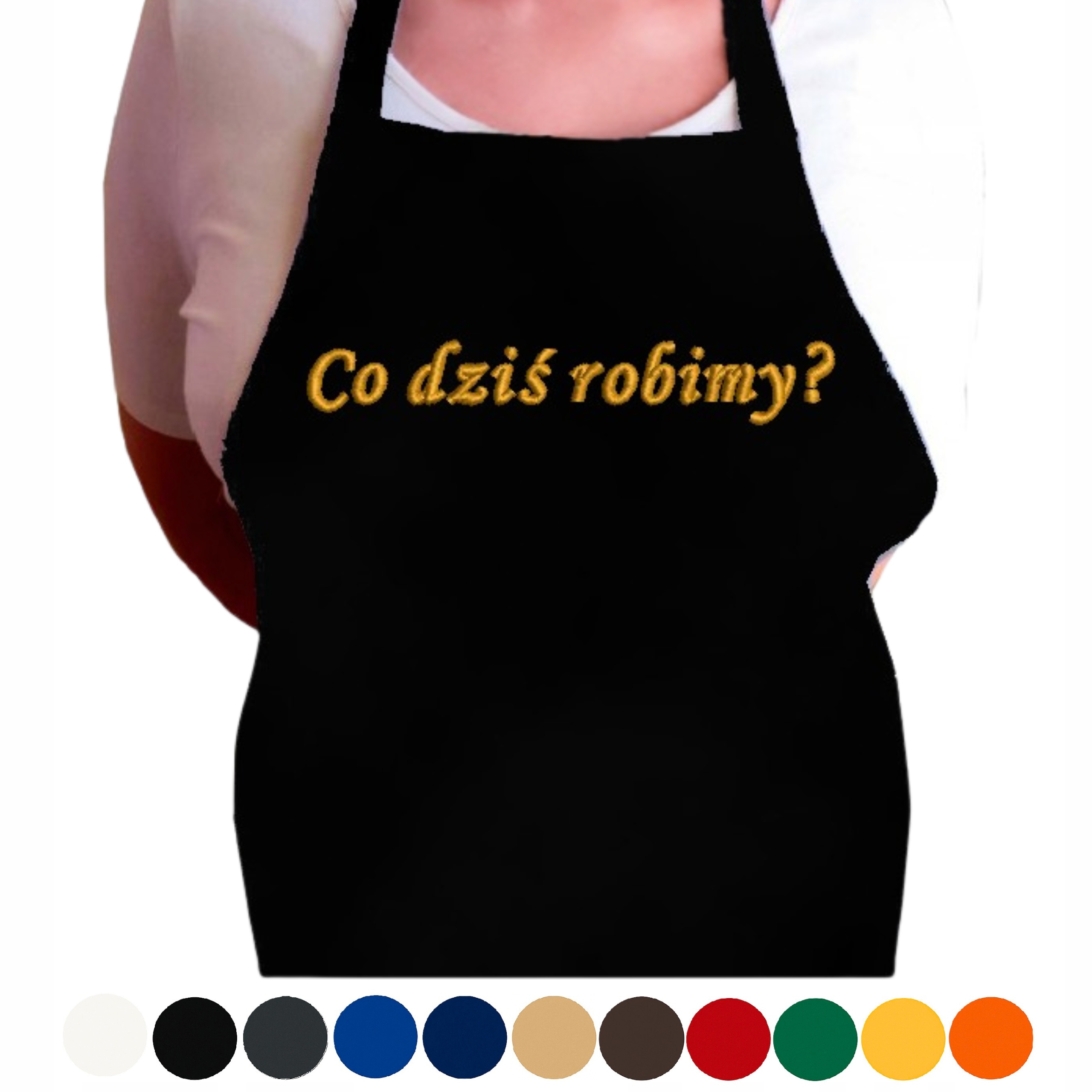 Ochranná bavlněná zástěra pro kosmetičku, stylistku na nehty a řasy