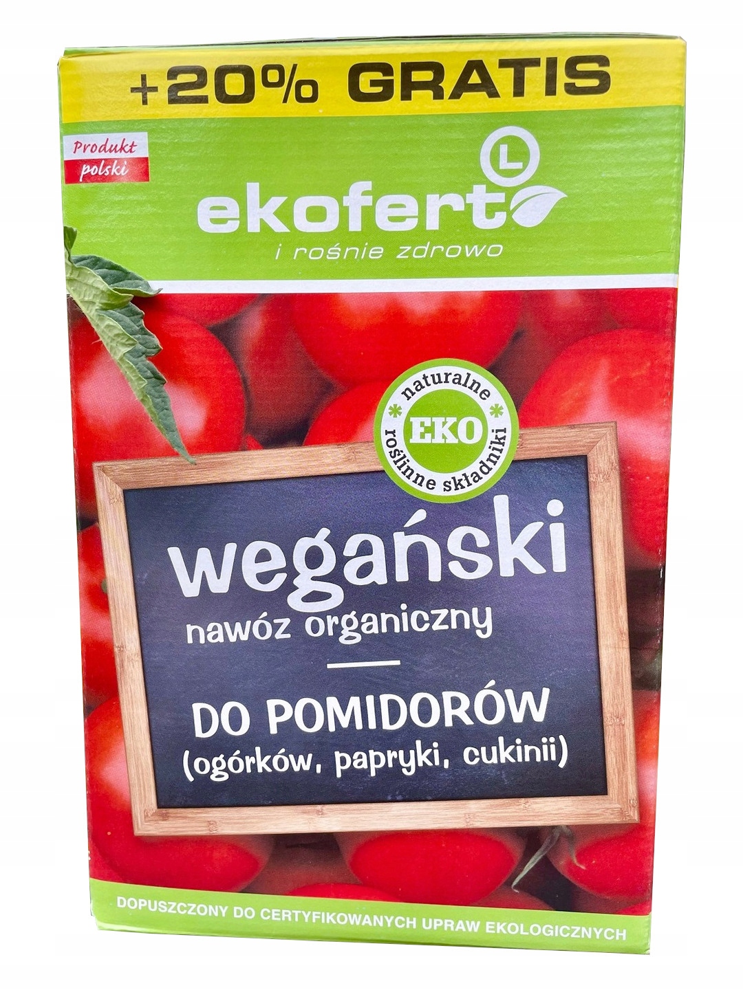 

Ekofert Nawóz Organiczny do Pomidorów 1,2 kg
