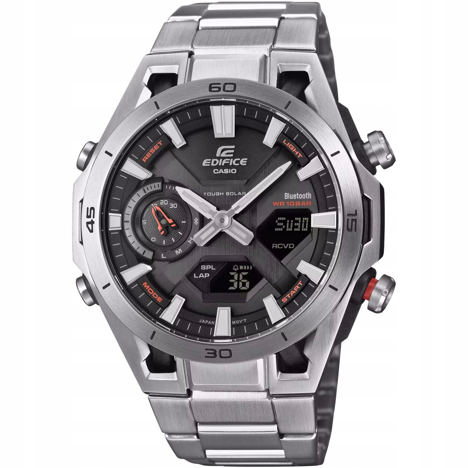 Casio Edifice ECB-2300D-1AEF Bluetooth 100 m Stříbrný