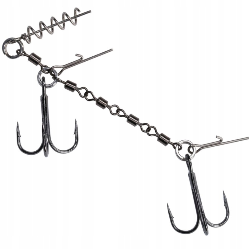 Dozbrojka Mikado Jaws Z Krętlików Double Evo Stinger 25kg Kotwice Nr 1/0