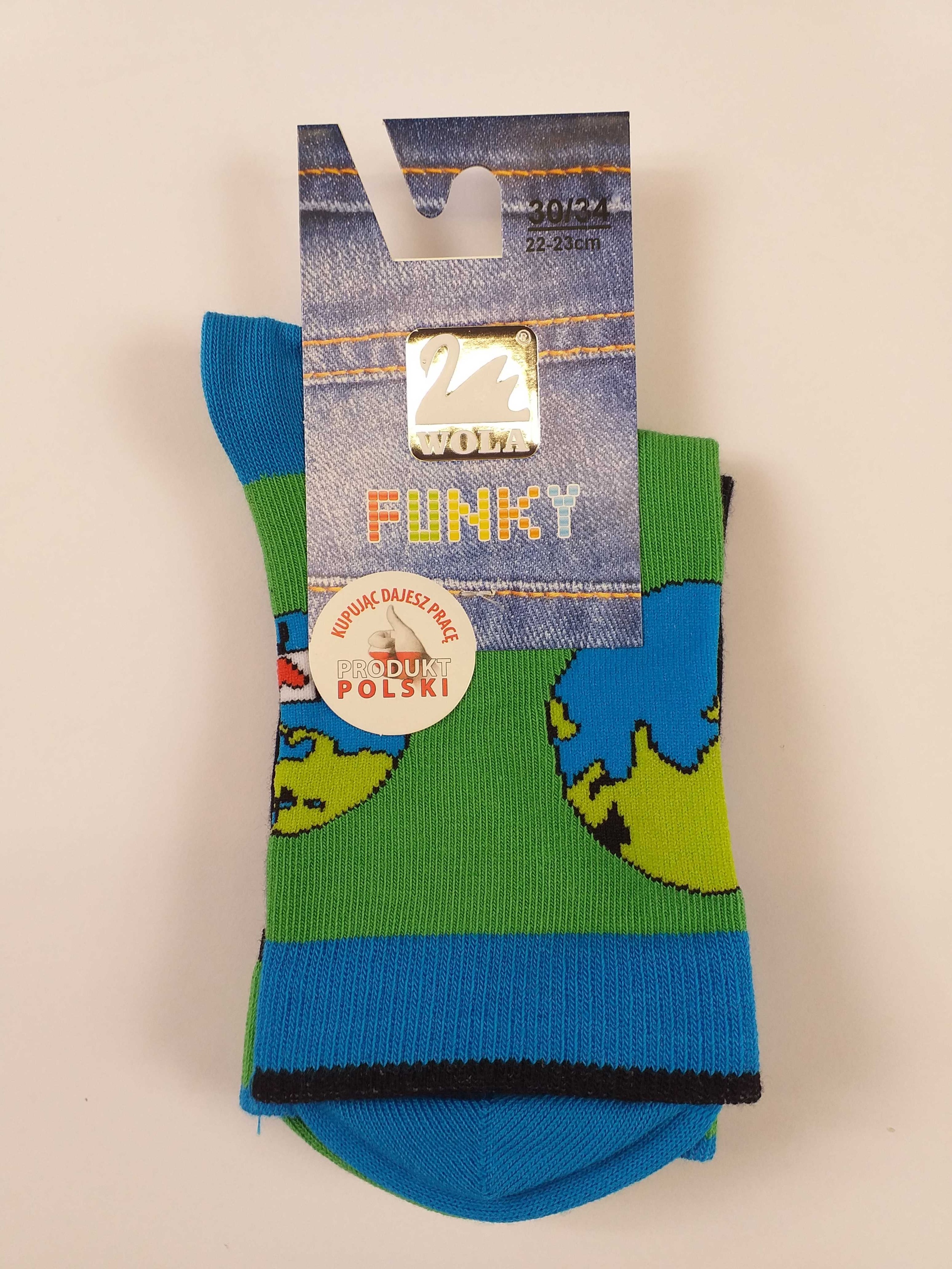 

Wola Skarpetki Funky k.:BLACKGREE r.:30/34