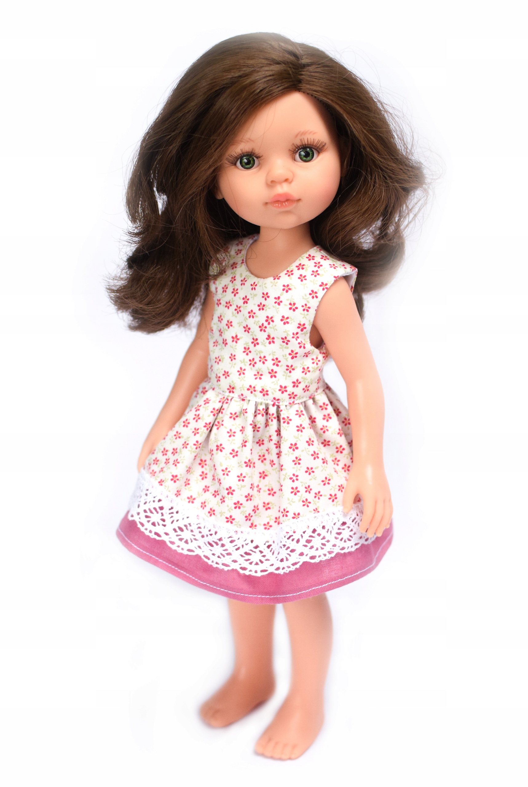 Ubranko dla lalki Paola Reina 32cm sukienka z koronką