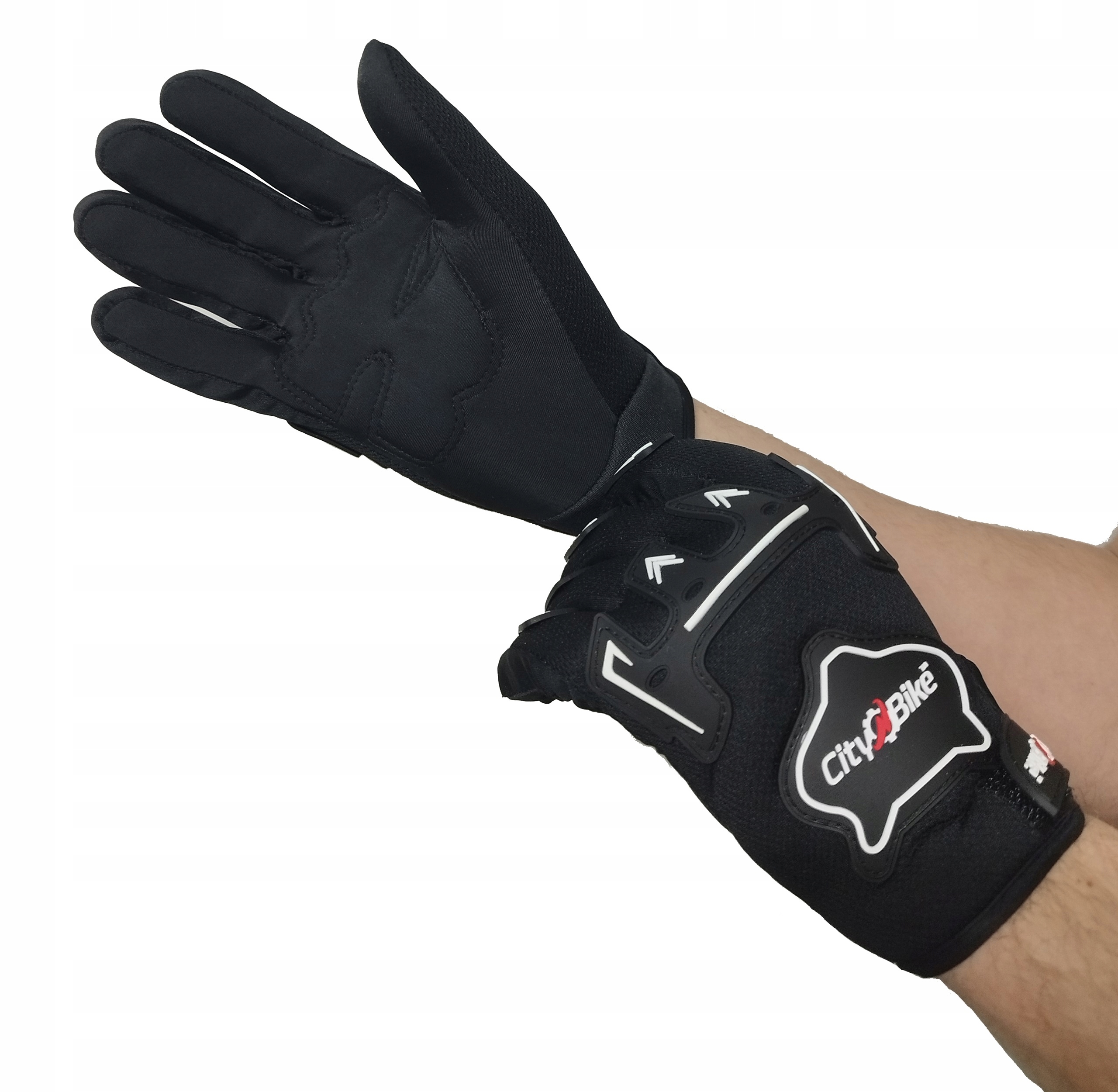 Rękawice Na Motor Cross Quad Motocykl Rower Bmx Hulajnoga Czarne S