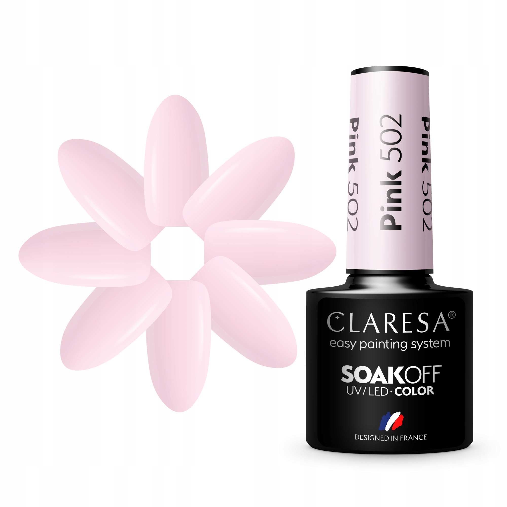 

Claresa Różowy Lakier Hybrydowy Pink 502 5ml