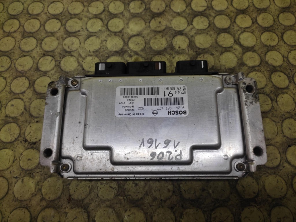 PEUGEOT 206 1.6 control unit of the engine 0261207477