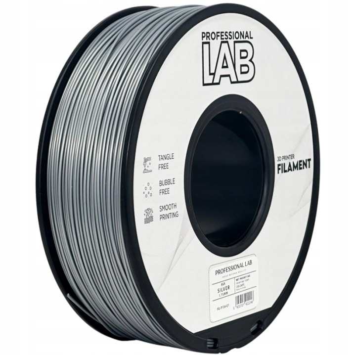 10x Filament Asa Silver Srebrny Prof. Lab 1,75mm 1kg do Drukarek 3D