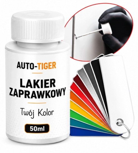 Lakier Zaprawkowy Samochodowy każdy kolor zaprawka 50ml pojemnik z pędzlem