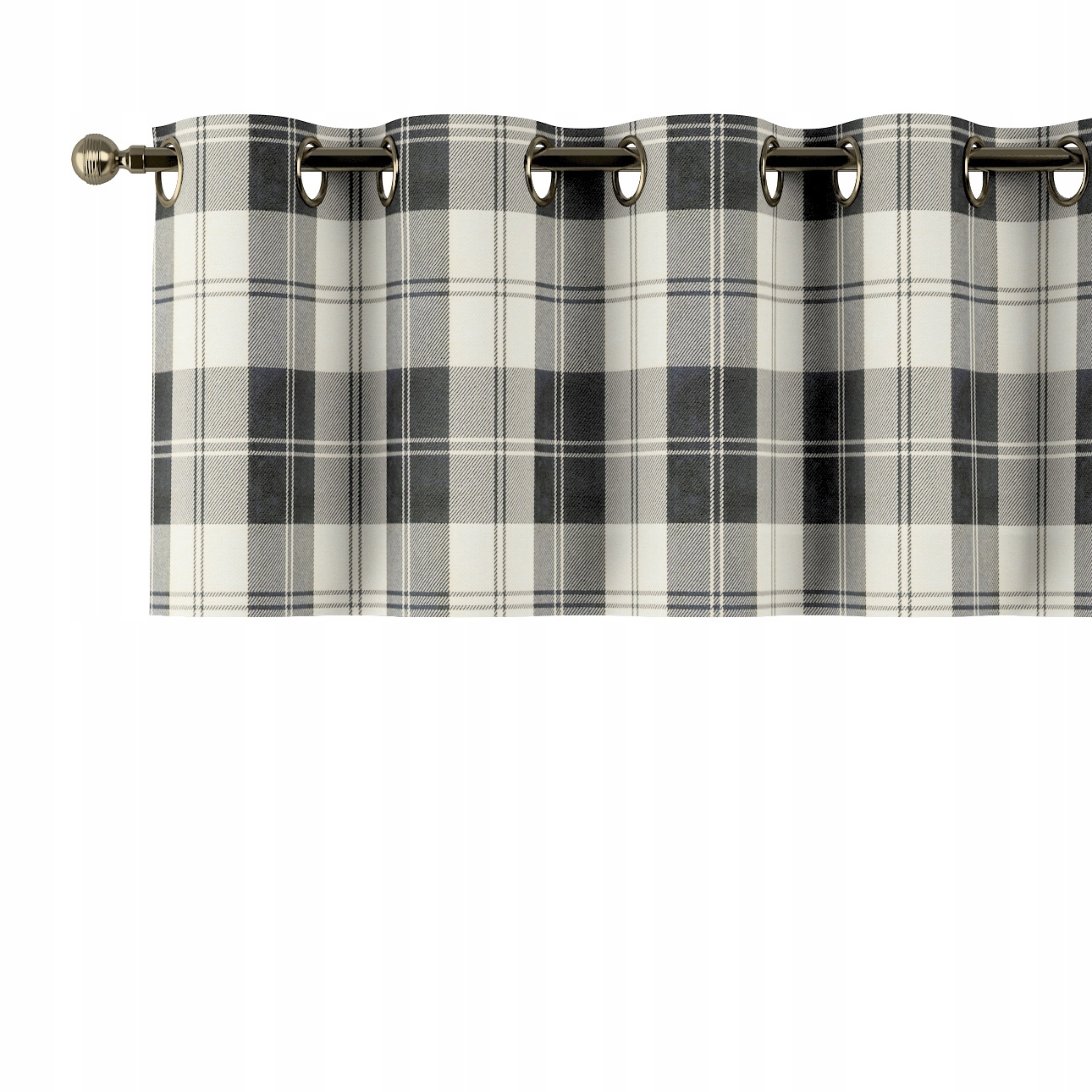 Lambrequin na kolieskach 390 x 40 cm sivý