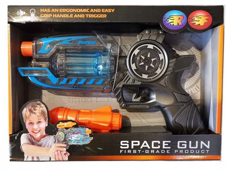 ПИСТОЛЕТ Space Gun ГОРИТ 3D и ИЗДАЕТ ЗВУКИ, 3+