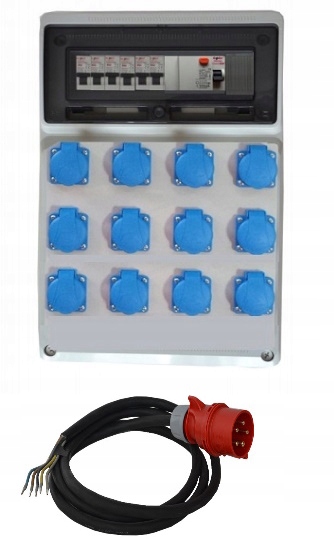 Stavební rozvaděč elektrický D12WR kabel 32A