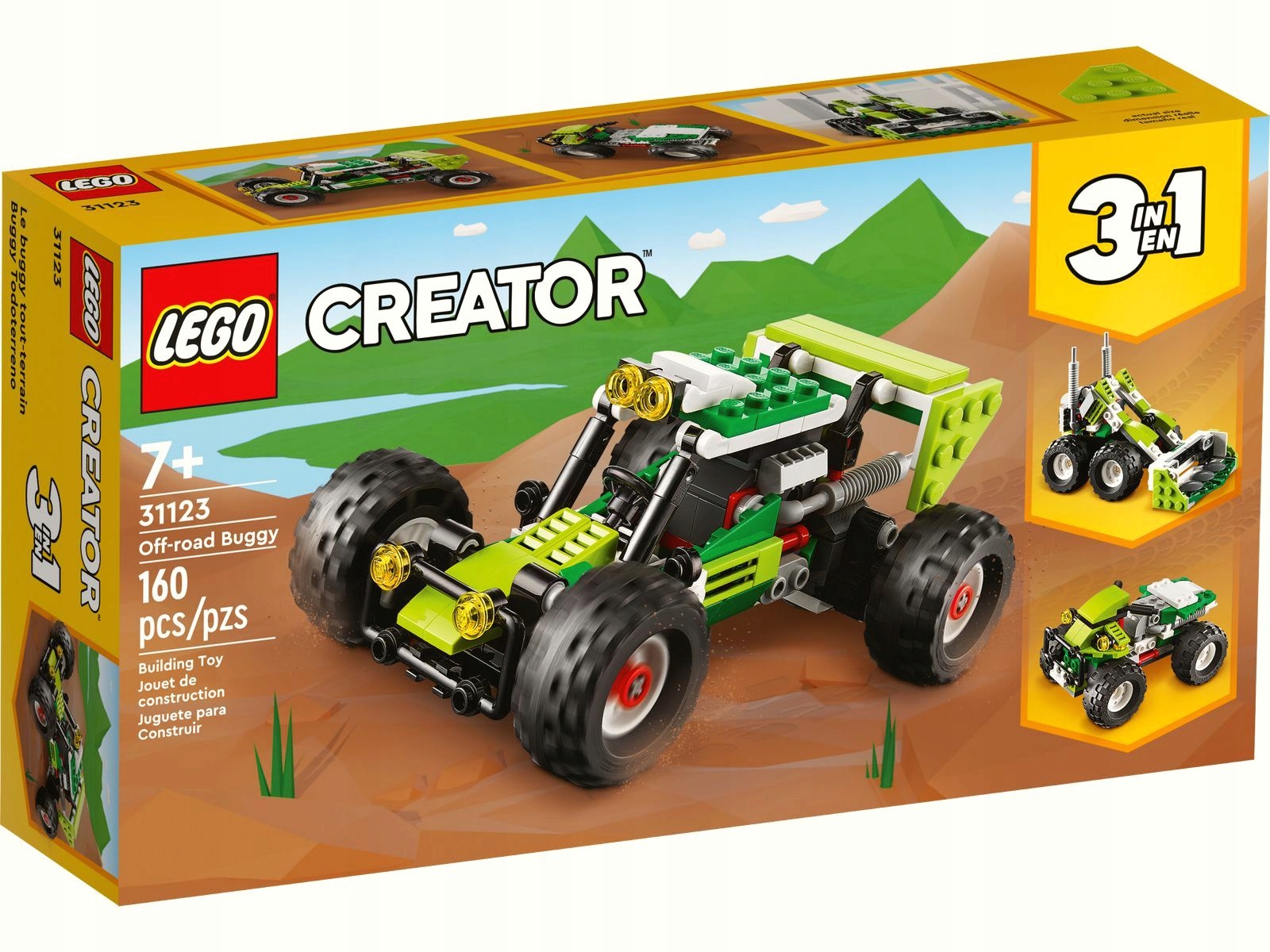 Originální Lego 31123 Creator 3v1 Terénní vozítko Stavebnice Quad Nové
