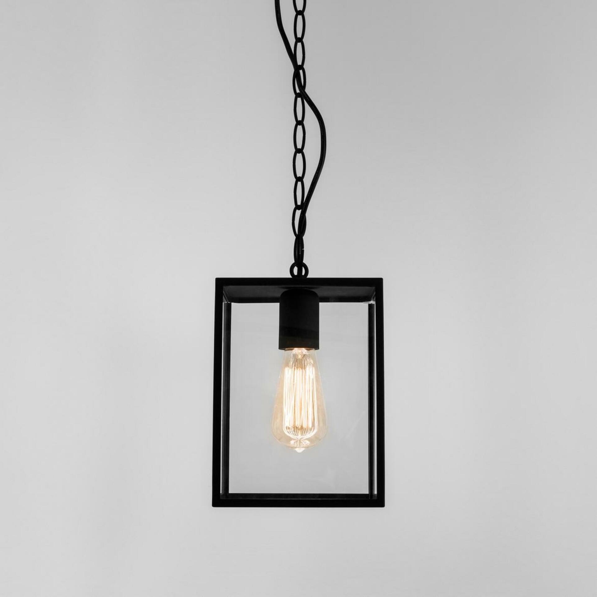 Astro Homefield Pendant 240 závěsné svítidlo, černá/čiré sklo, E27, IP23