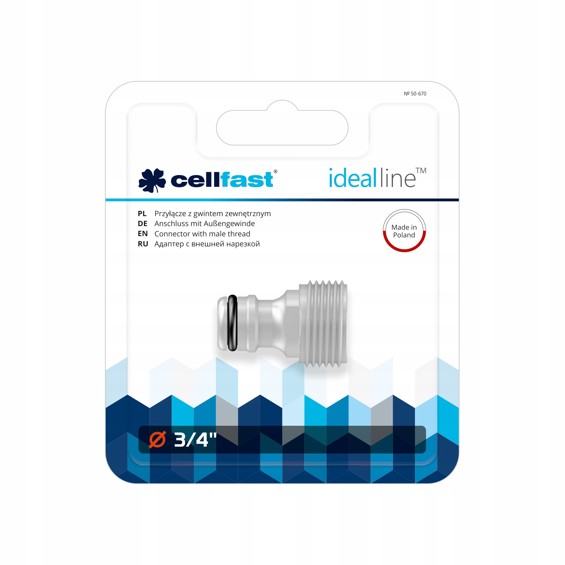 

Przyłącze Z Gwintem Zewnętrznym 3/4" Cellfast