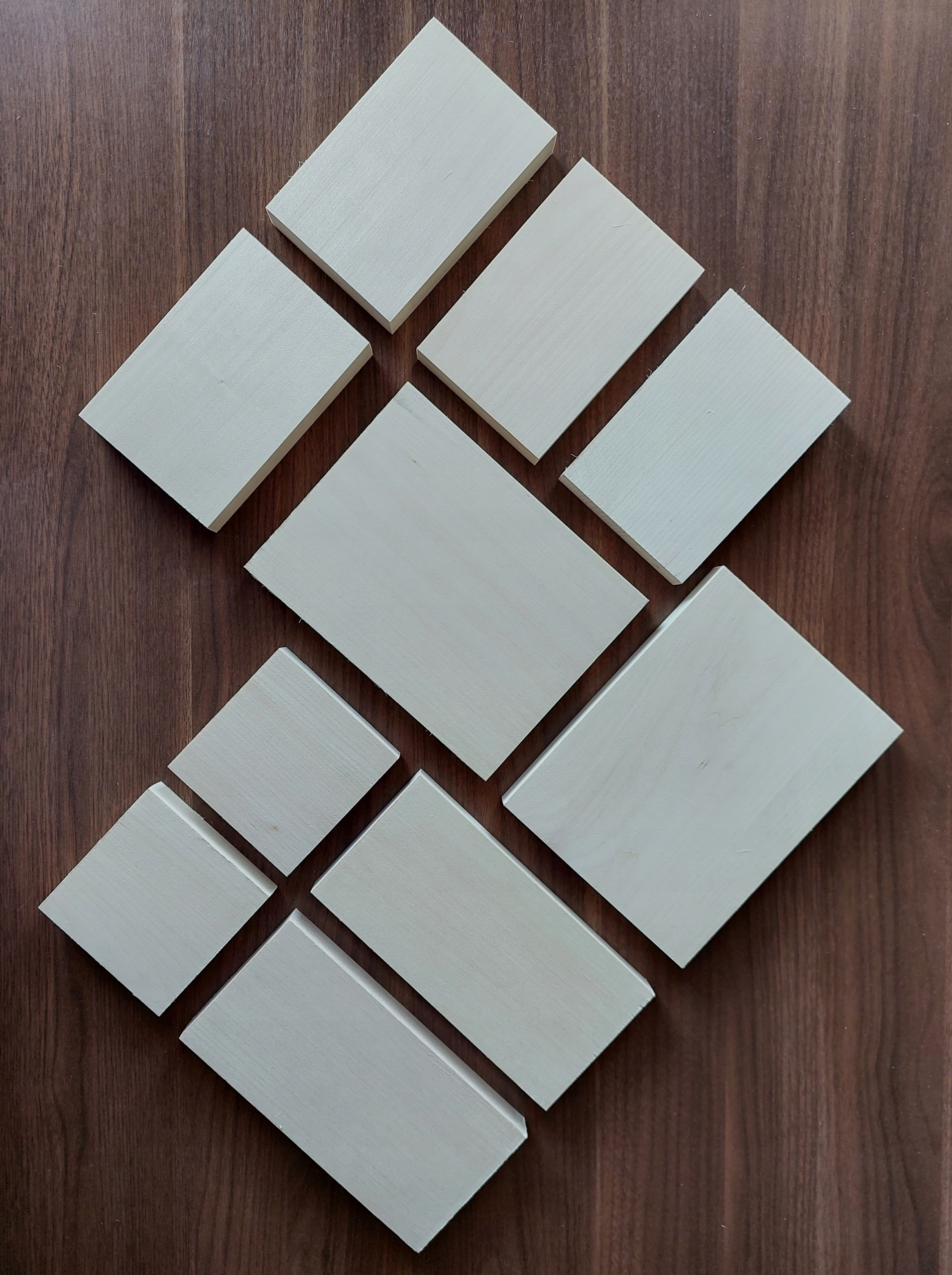 Sada Malá, lipová prkna, vyřezávací dřevo