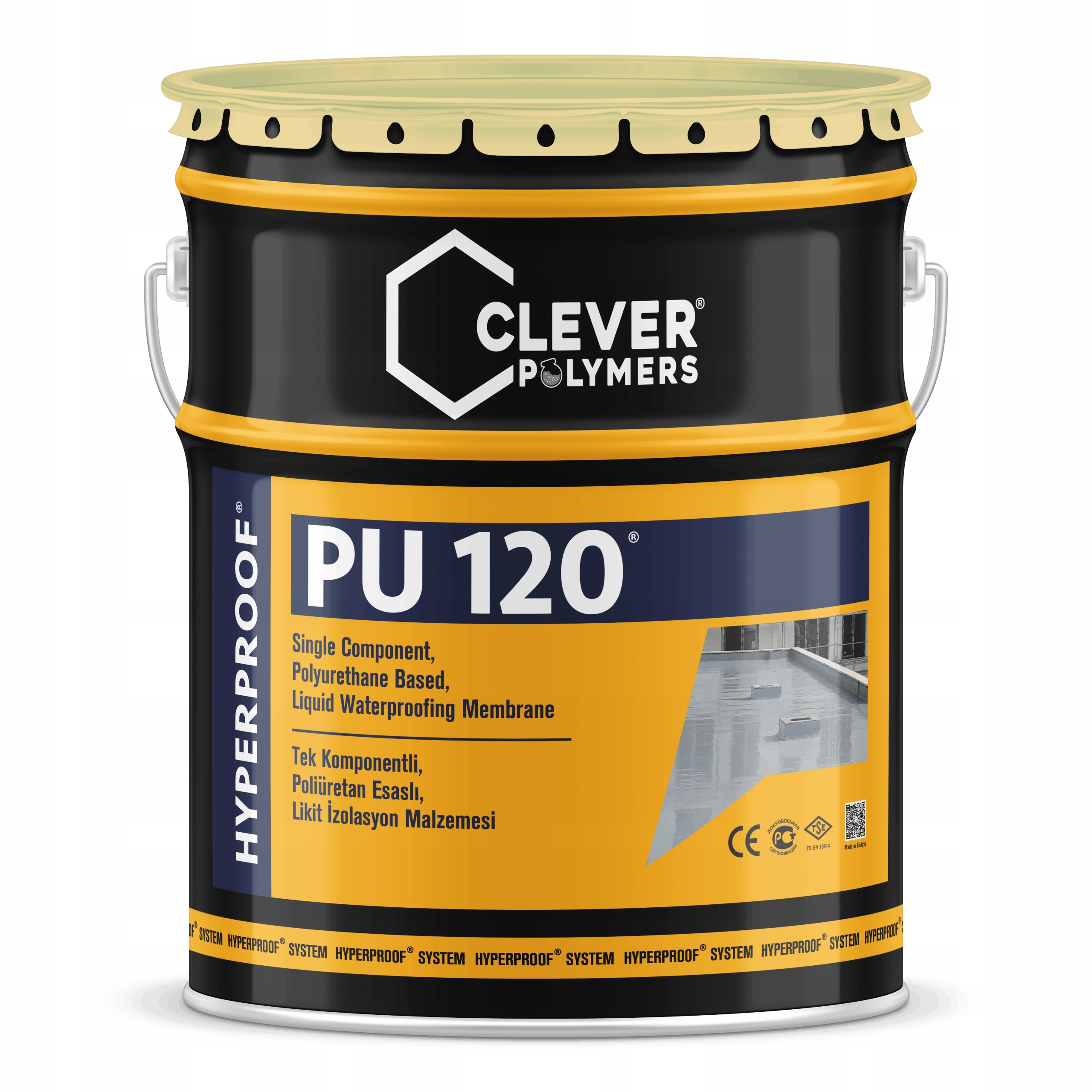 Hydroizolacja poliuretanowa na balkon, taras, dach płaski- 25kg