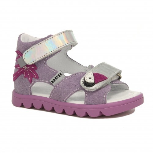 Sandały dziewczęce BARTEK fioletowo-szare r.26 Stan opakowania oryginalne