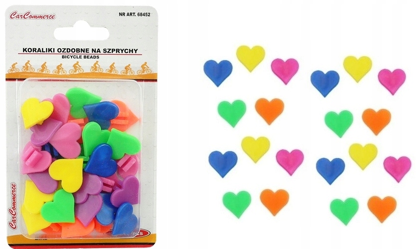 

Koraliki Rowerowe Szprychy Koła Serca Korale x30