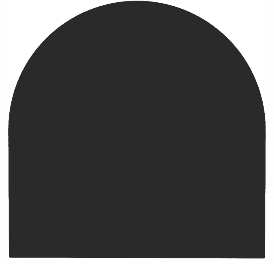 Oceľová základňa pod pec Vzor 3 100 x 100 cm čierna