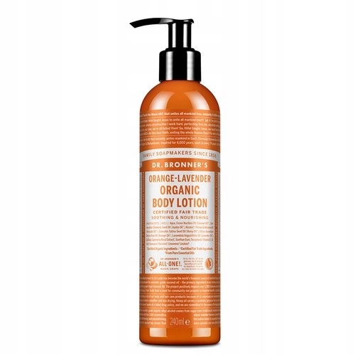 Tělové mléko Dr. Bronner's 240 ml pomeranč Levandule