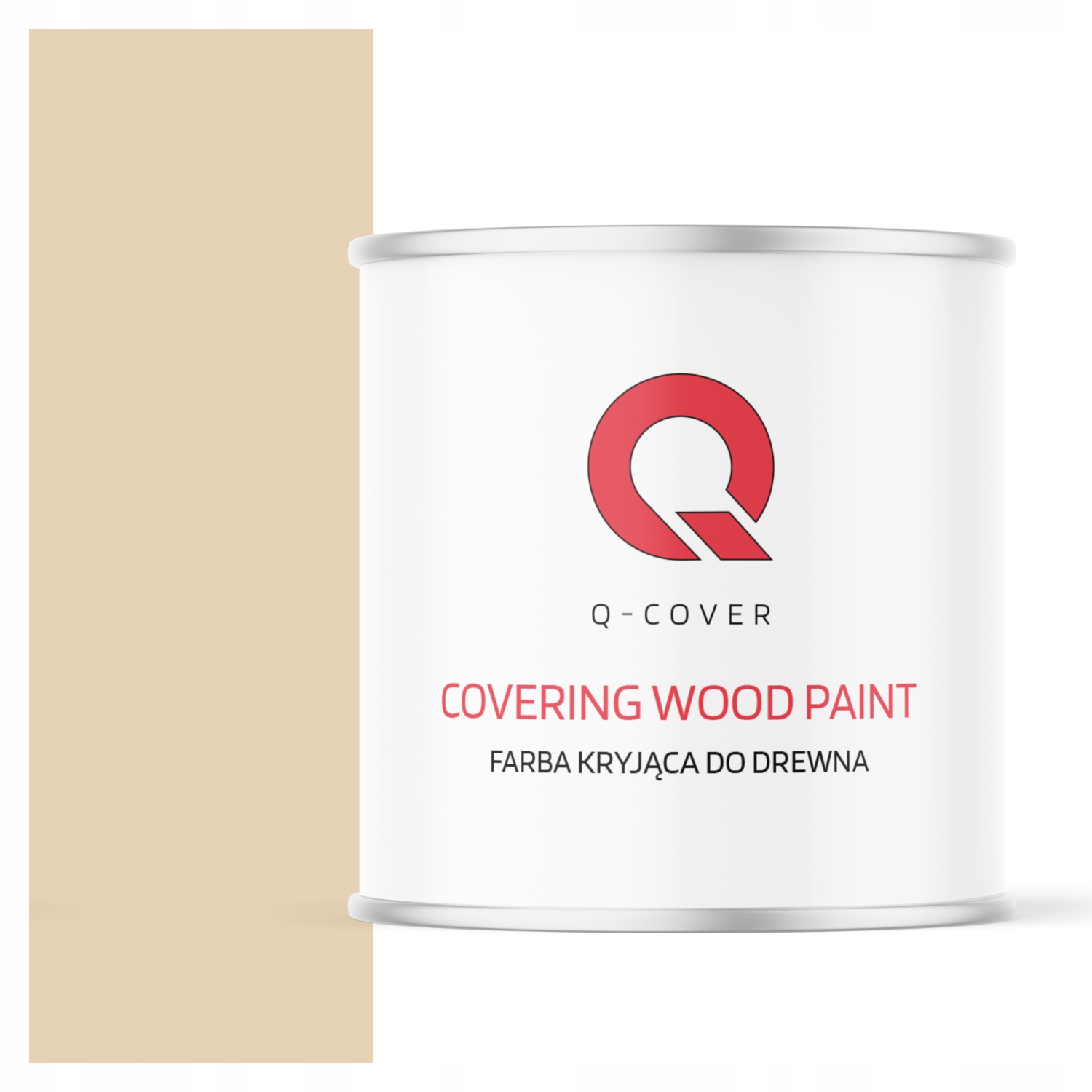 Farba Do Drewna Kryjąca Drzwi Renowacji Ral 1015 Kremowy Beżowy Półmat 2.5L