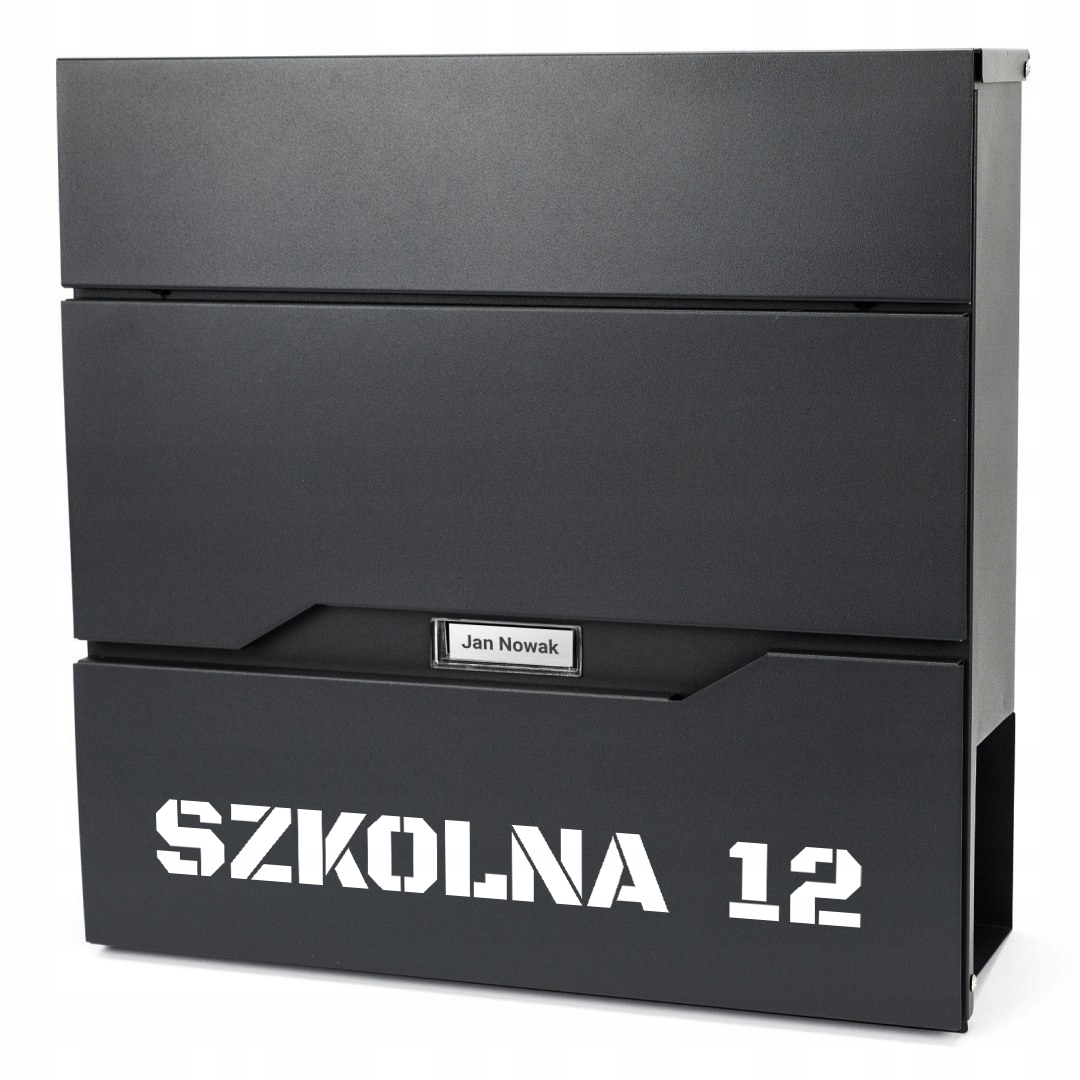 Velká poštovní schránka na dopisy Adresa Ulice Vzory