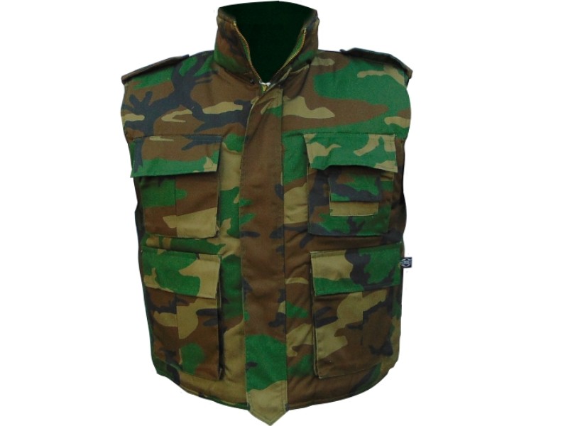 Zateplená Vesta M89 Woodland M