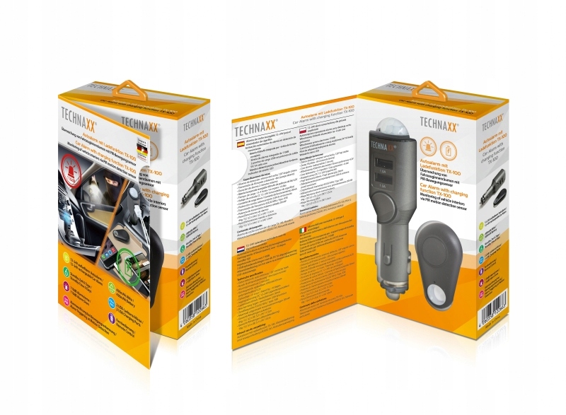 Alarm samochodowy Technaxx TX-100 EAN (GTIN) 4260358122663