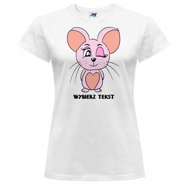 

Koszulka Damska T-shirt Mysz Myszka Na Prezent M