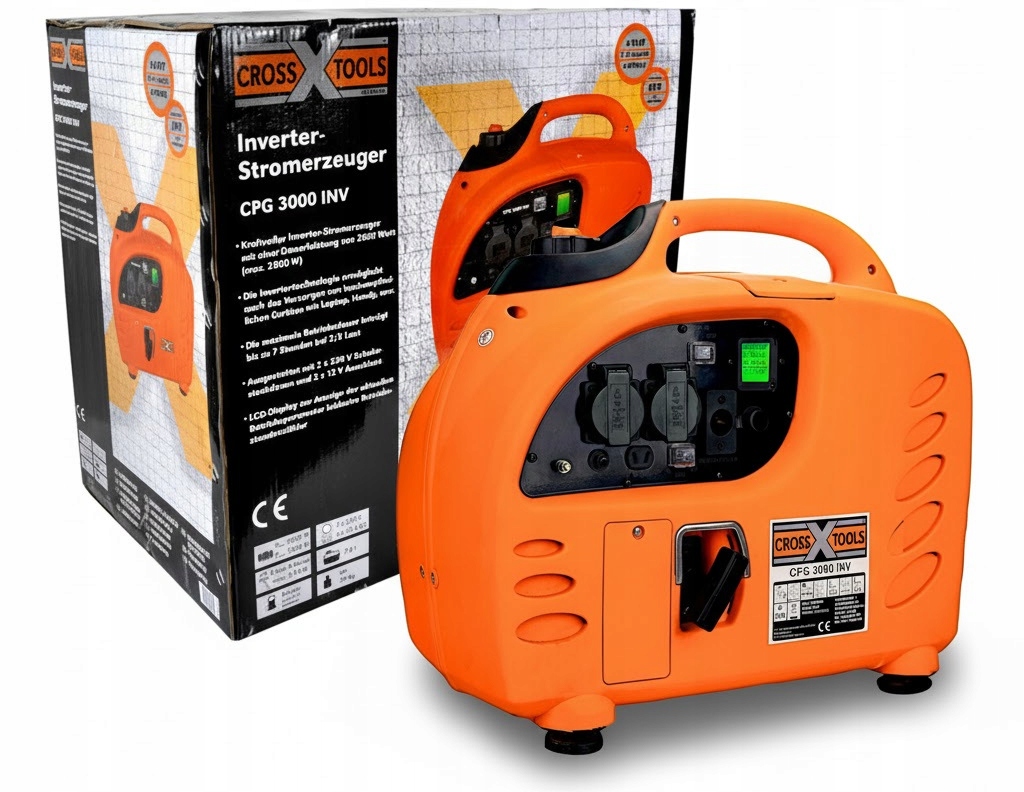 Inwertorowy agregat prądotwórczy generator prądu 2,8kW Avr Eco T.i.p.niemcy