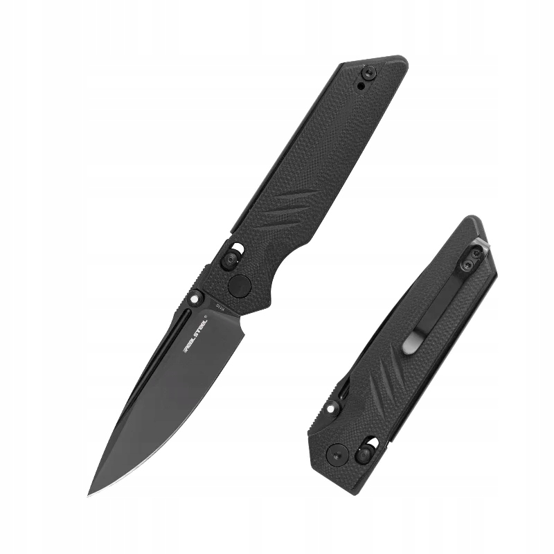 Nůž Real Steel Sacra Pro Gitd Thumb Stud Crossbar Lock Black K110