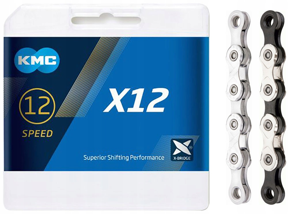 Łańcuch Rowerowy Kmc X12/SL-BK/BOX 12RZ 126L Spinka