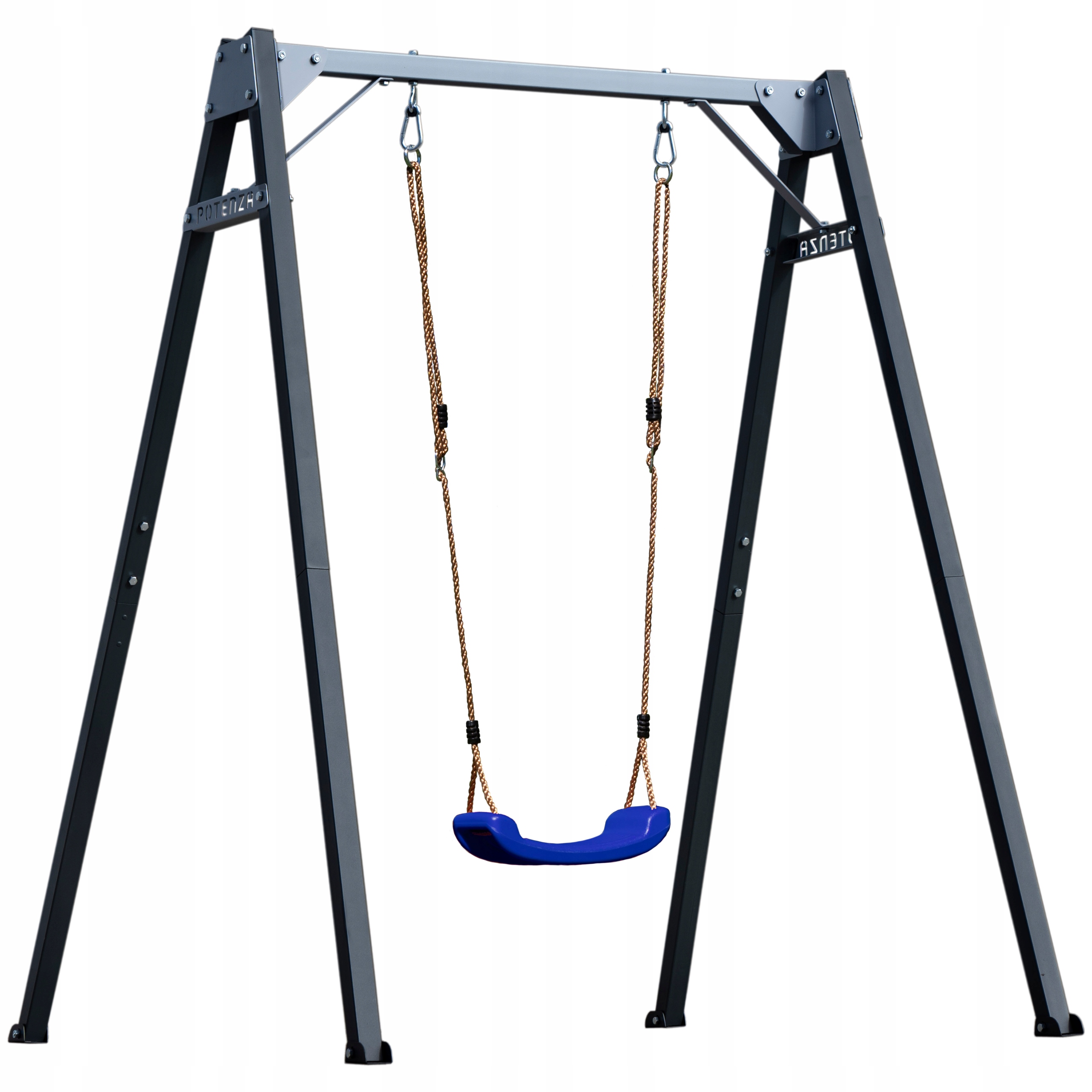 Potenza Huśtawka ogrodowa stalowa 1-stanowiskowa stelaż Polski huśtawka