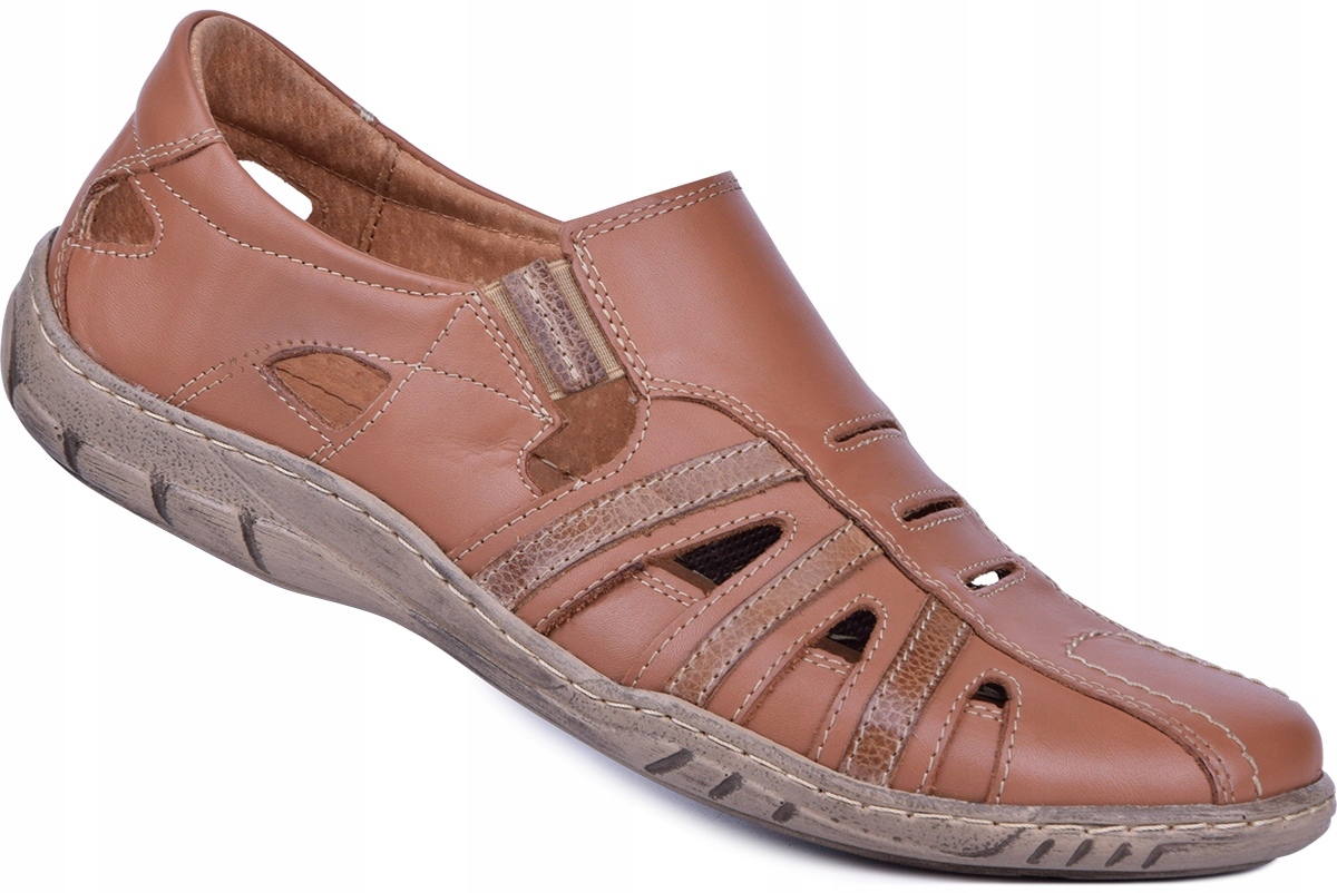 

Buty męskie letnie skórzane polskie skóra 43