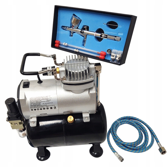 Airbrush TG180 Kompresor S Malířskou Lahví Lakovací Sada