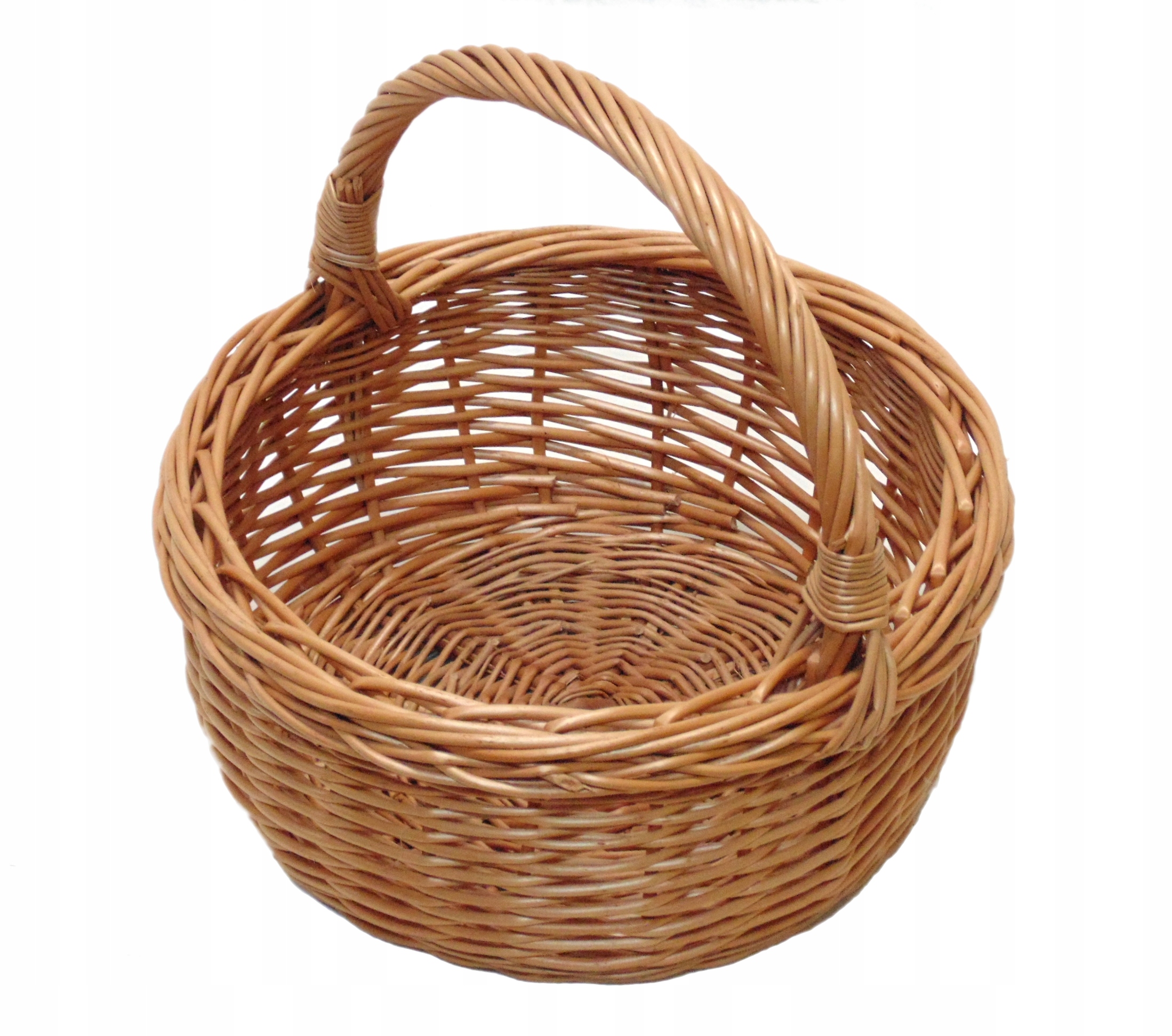 KOSZYK JASNY, OKRĄGŁY Z RĄCZKĄ ***Promocja***