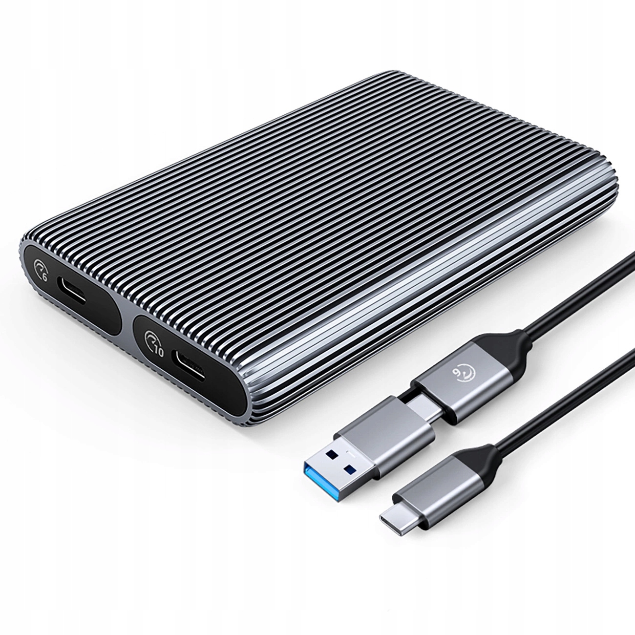 Kieszeń dyskowa podwójna Orico AM2C3- 2SN na dwa dyski M. 2 Sata+nvme C