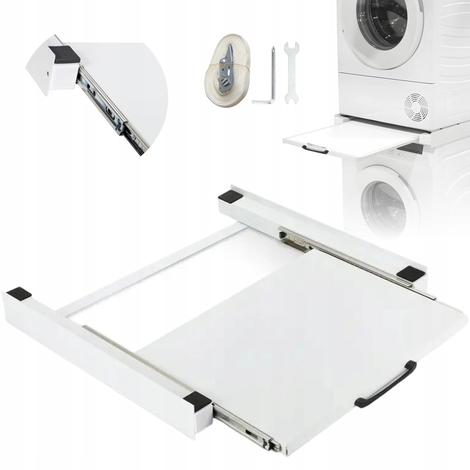 Funkční Mezirám S Výsuvnou Policí A Upevňovacím Lankem