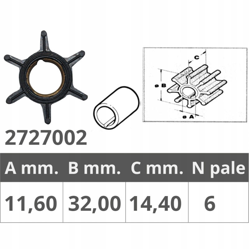 Wirnik Mercury 4-9,8 Km, 43100