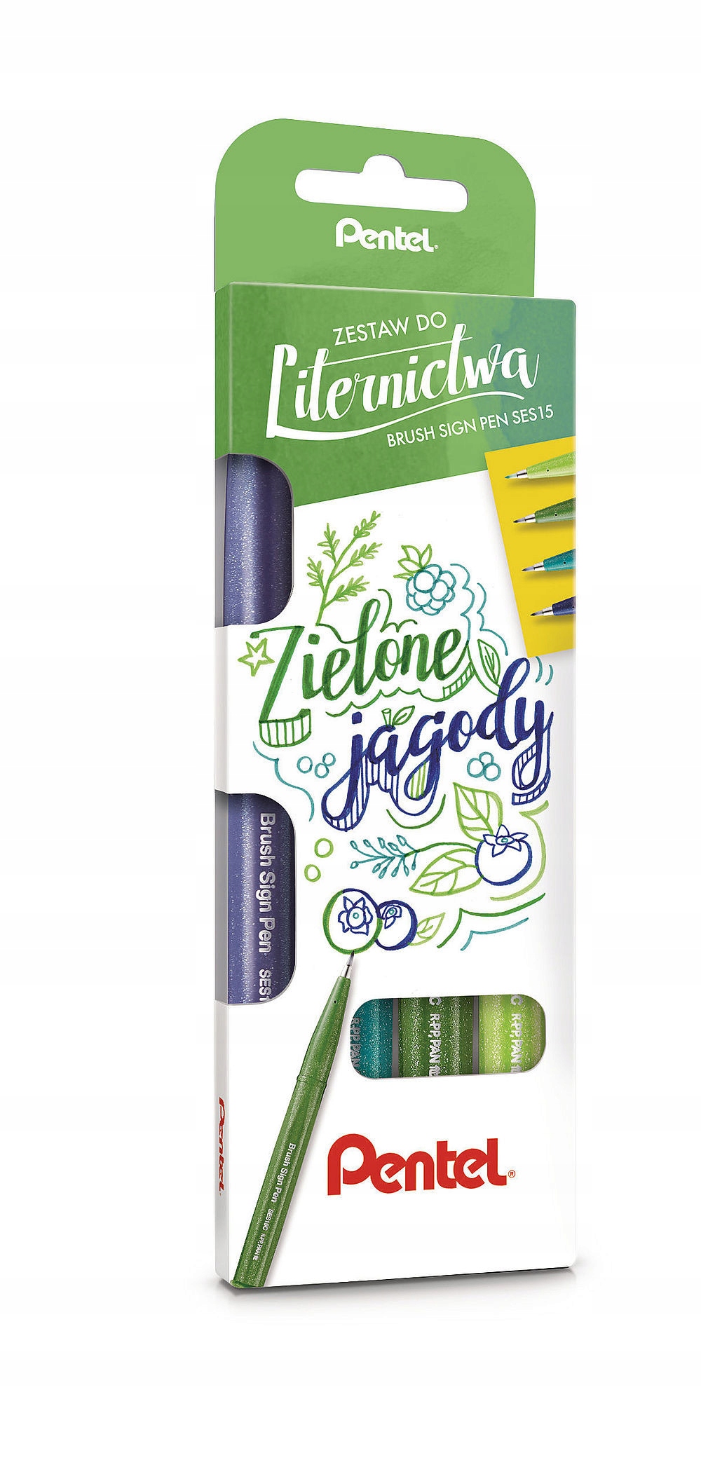 

Zestaw pisaków Brush Sigh Pen Pentel 4 szt.
