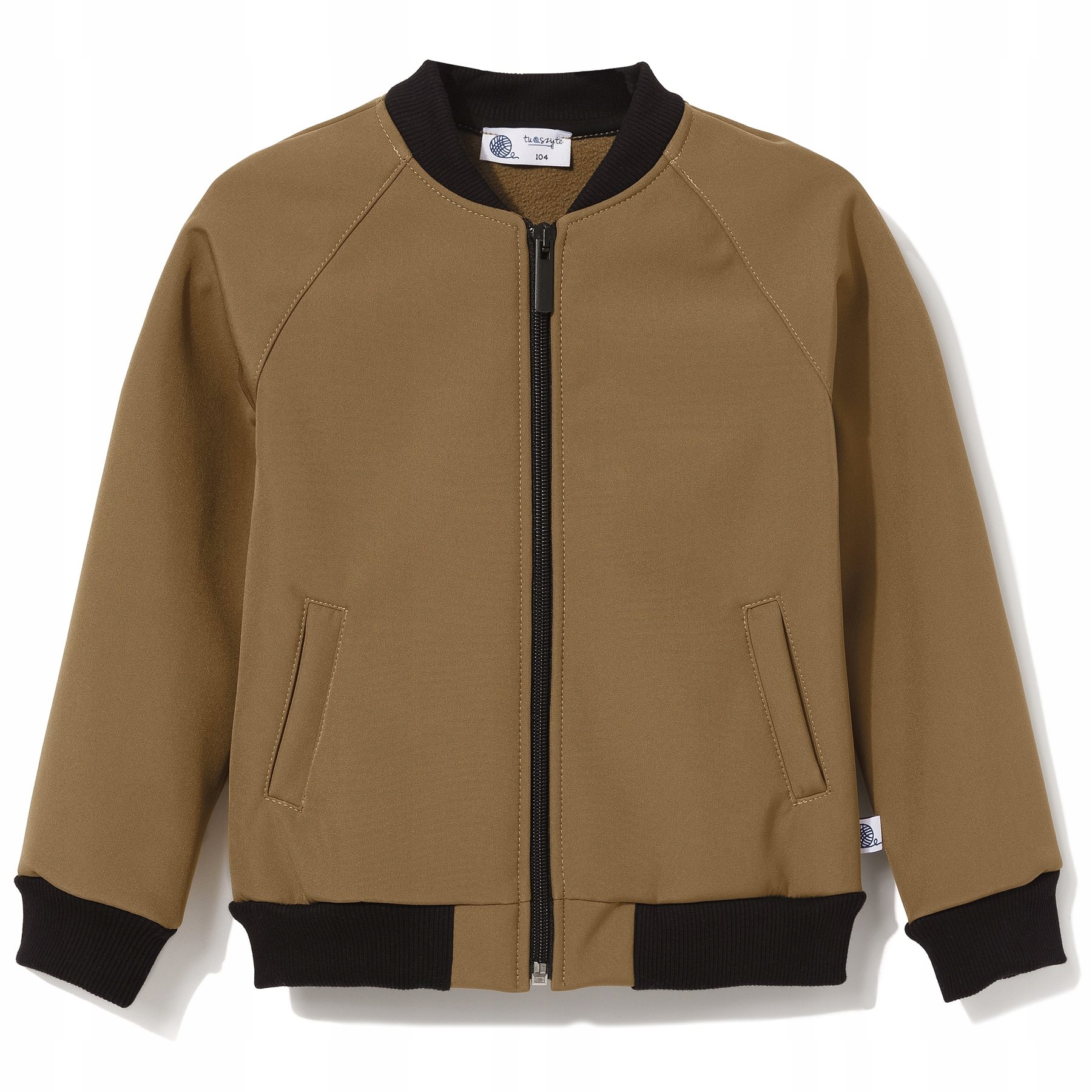 TuSzyte Kurtka softshell bomberka, karmelowa, produkt Pl R.134