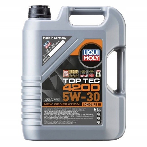 Olej silnikowy 5W-30 Liqui Moly Top Tec 4200 wysoka wydajność